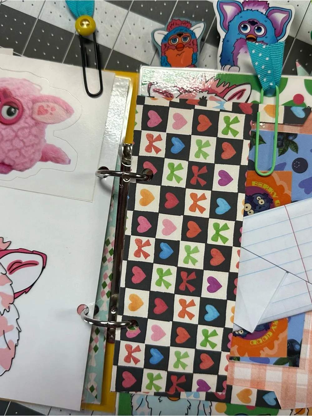 Handmade Furby Mini Trapper Keeper